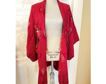 Authentische japanische Kimono, red Kimono,