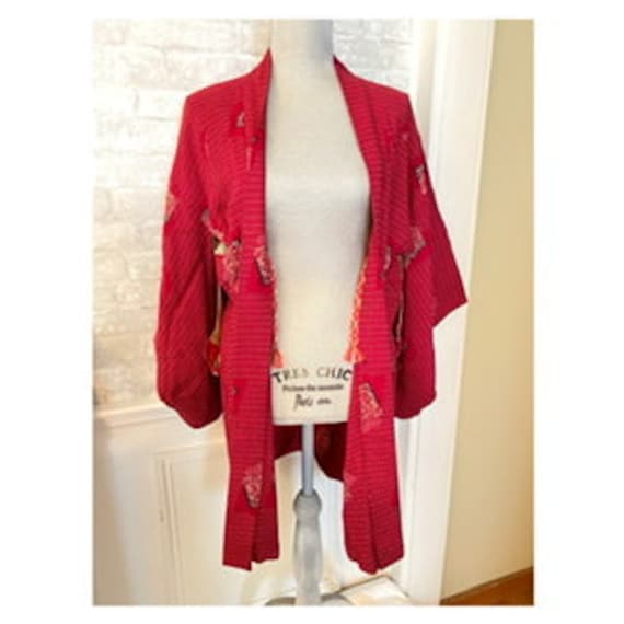 Authentic Japanese Kimono, Red Kimono,