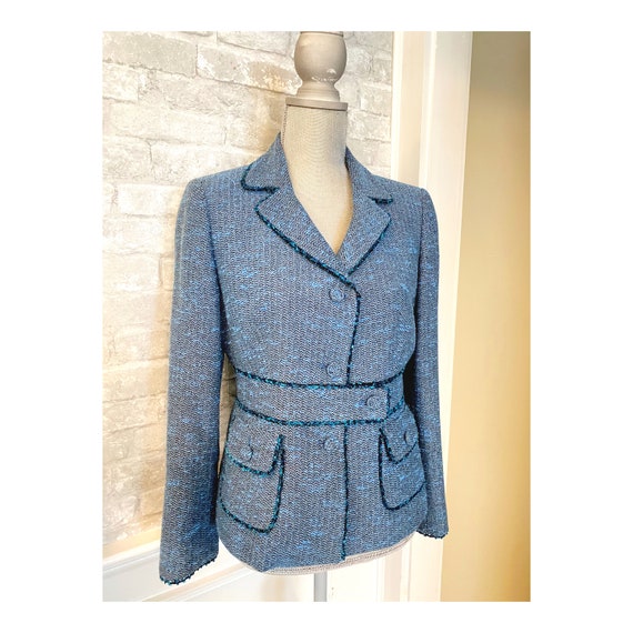 Stylish Petite NIPON Boutique Boucle Blazer
