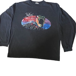 Camiseta vintage Pink Floyd 1999 The Wall com banda de manga comprida, tamanho XL