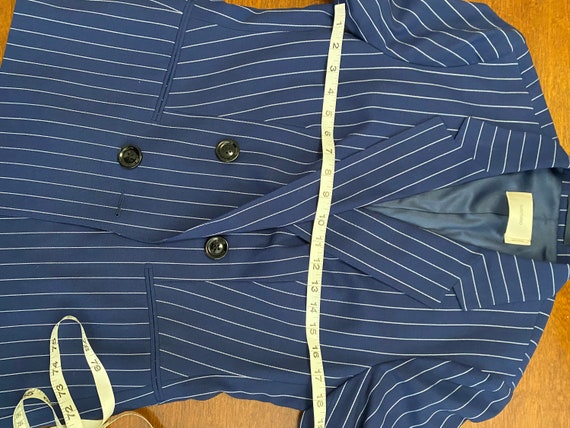 Suistudio Navy WOMENS Pinstripe Blazer Jacket l W… - image 5