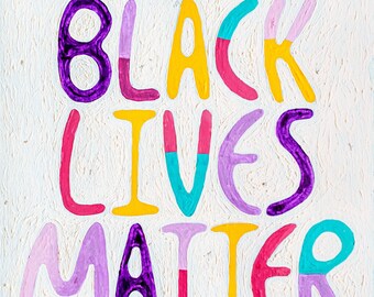 Pintura original: Negro Vidas Importan