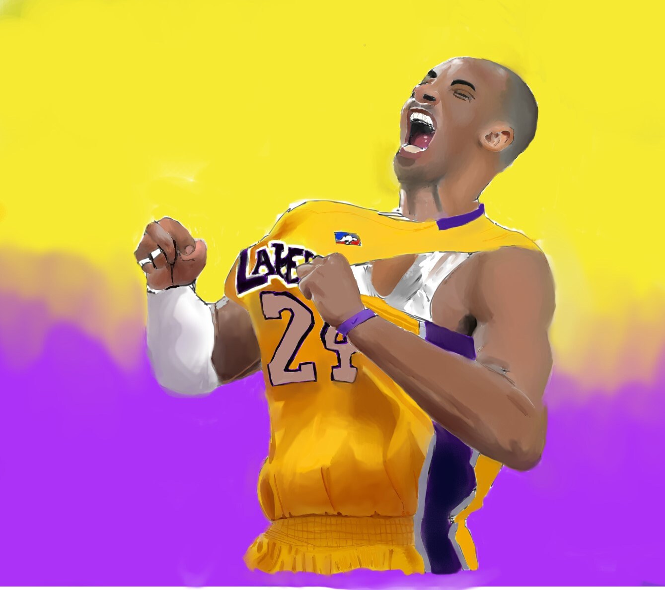 Kobe Bryant 8.5x11 Digital Art Print -  Denmark