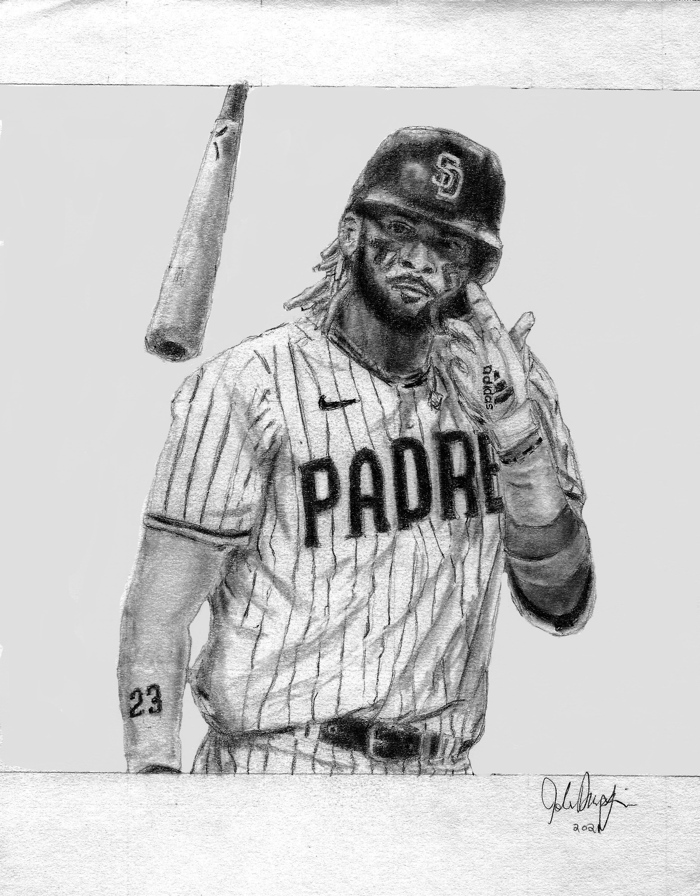 Fernando Tatis Jr- 8x10 pencil drawing print