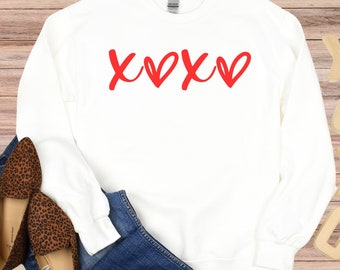 XOXO Sweatshirt - Comfort Colors Valentine's Day Sweatshirt - Valentines Shirt - Comfort Color Xoxo Shirt - Love Shirt - Gift for Her