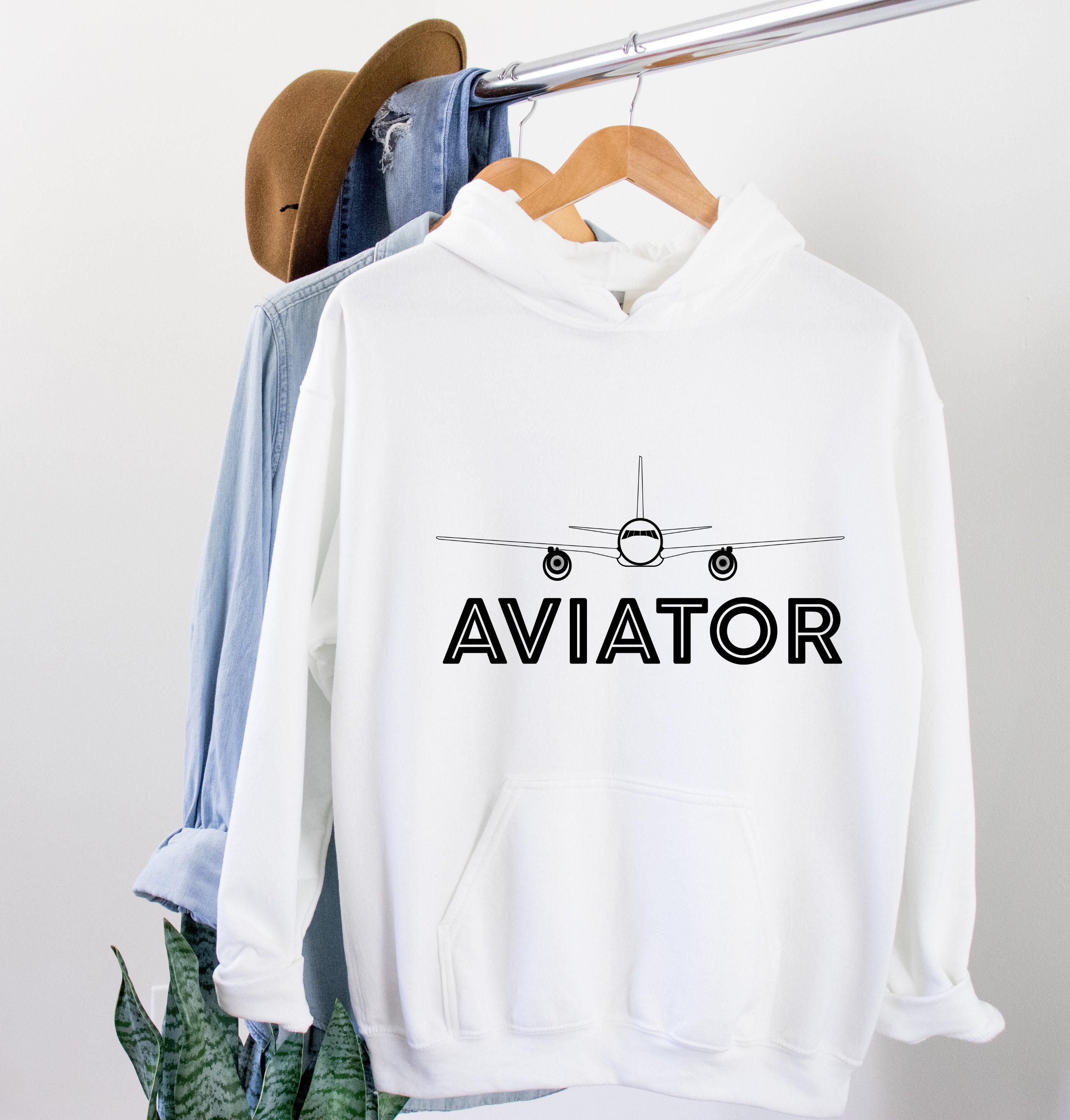 Aviator Hoodie Aviation Hoodie Gift For Pilot Custom Etsy