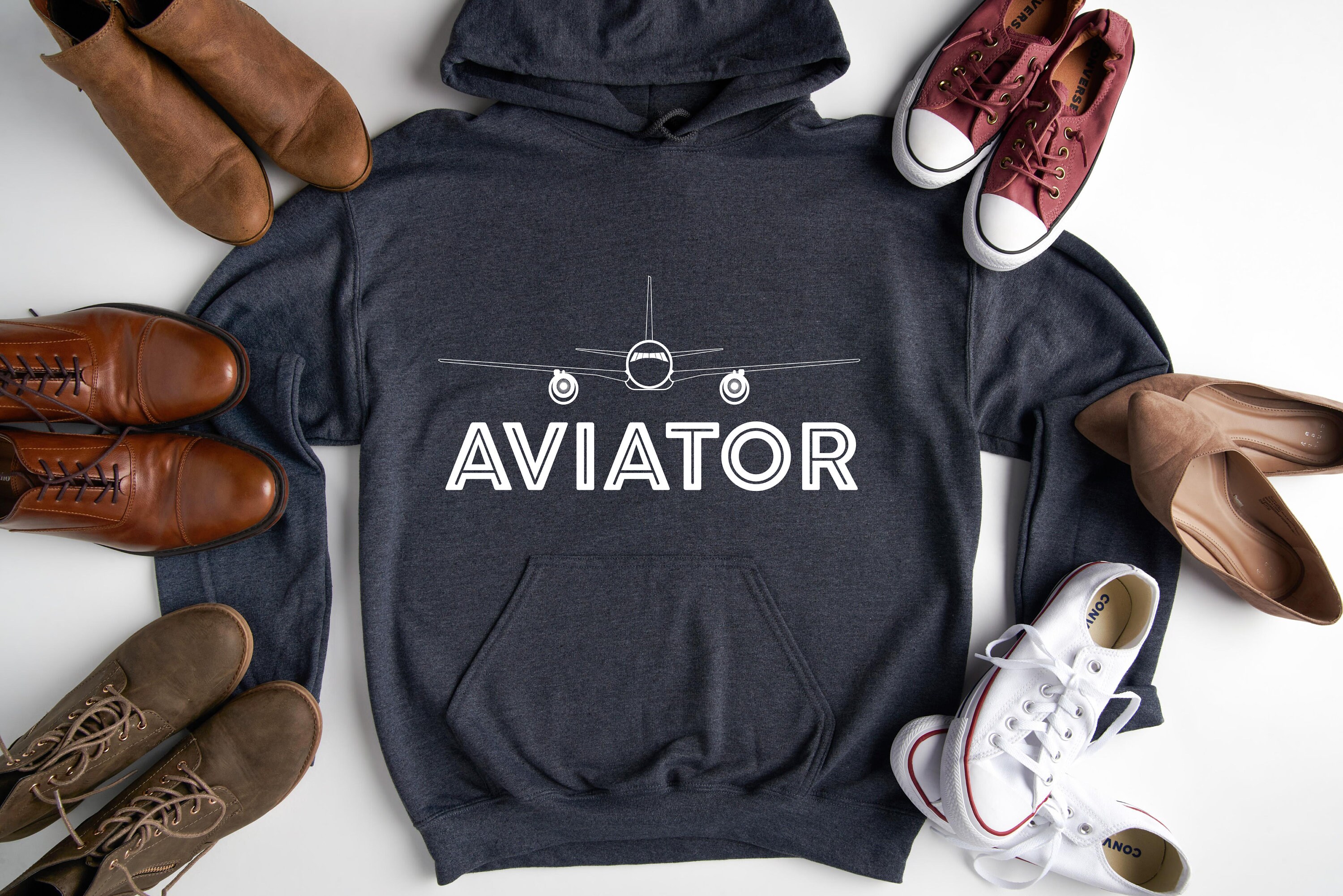 Aviator Hoodie Aviation Hoodie Gift For Pilot Custom Etsy