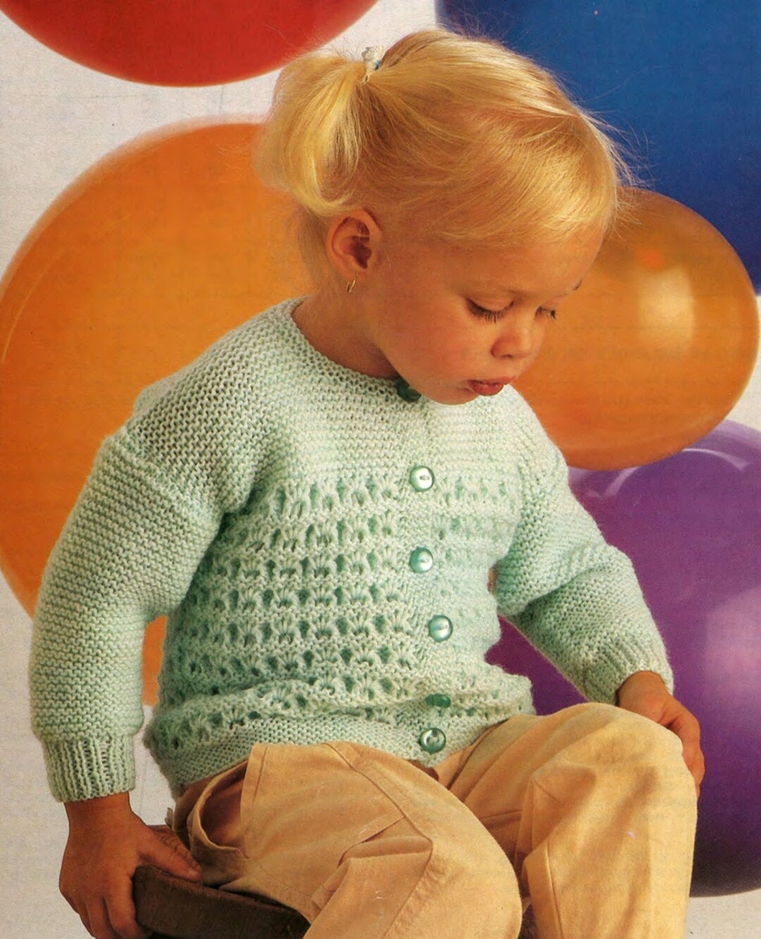 Knitting Pattern for Baby Girl Cardigan Jacket Coat for Etsy