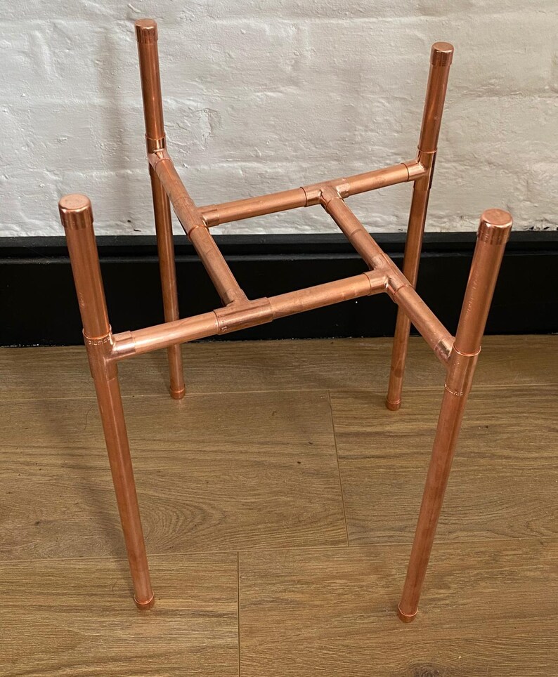 Large Copper Pipe Plant Stand Etsy