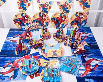 Zestawy na przyjęcie urodzinowe Spider-Man/Dekoracje/Przyjęcie dla chłopców/Przyjęcie superbohaterskie