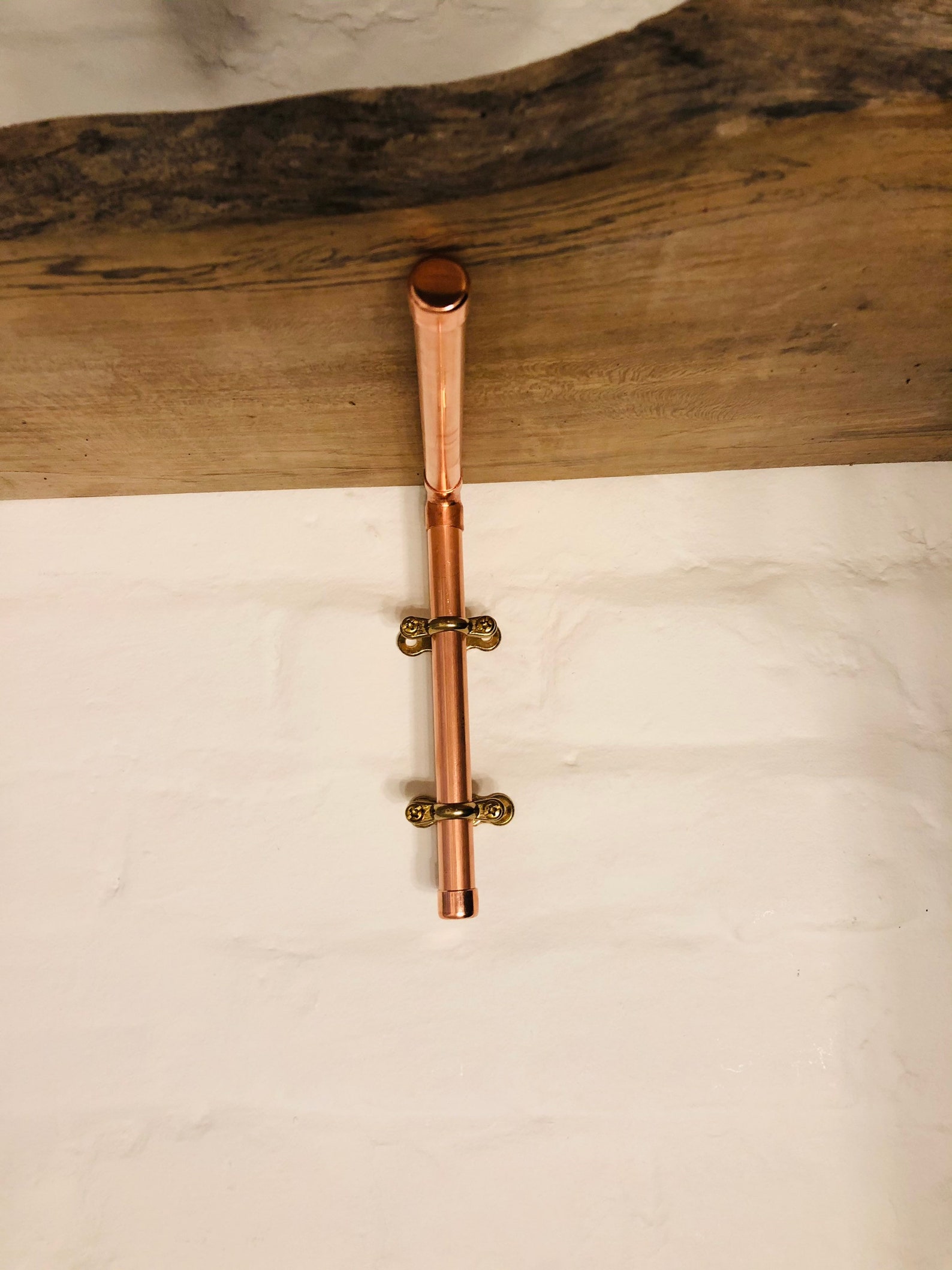 Pair of Copper Pipe Brackets Shelf Brackets Regular Small Etsy UK