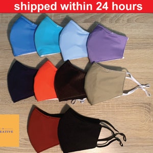 High Quality Face Masks | Colorful | Washable/Reusable | Nose Wire | 100% Cotton | Polyester | Adjustable Ear Loop | 4 LAYER PROTECTION