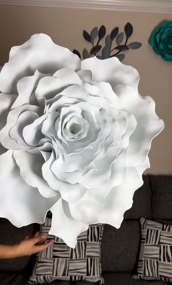Giant Thick Foam Flowers l High Quality Handmade l Wall Decor l Event Decorations l Party Decor l Long-Lasting l Rose l Peony l Zantedeschia