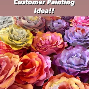 Customers in the past have sprayed painted their roses to the color of their of their liking.