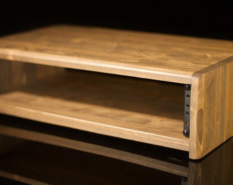 8U Studio Rack 15 Depth Solid Wood Customizable | Etsy