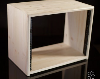 8U Studio Rack 15 Depth Solid Wood Customizable | Etsy