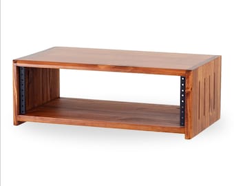 3U Solid Wood Studio Rack | 12" Depth | Handmade | Customizable