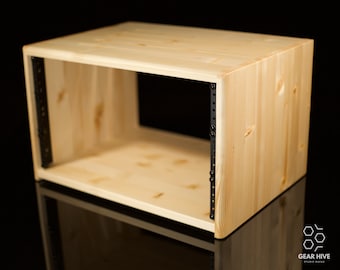 6U Solid Wood Studio Rack | 15" Depth | Handmade | Customizable