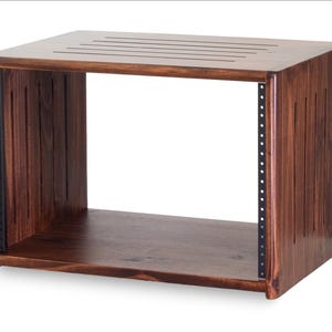 7U Studio Rack | 15" Depth | Solid Wood  | Customizable