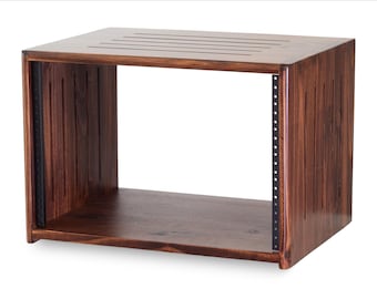 7U Solid Wood Studio Rack | 15" Depth | Handmade | Customizable