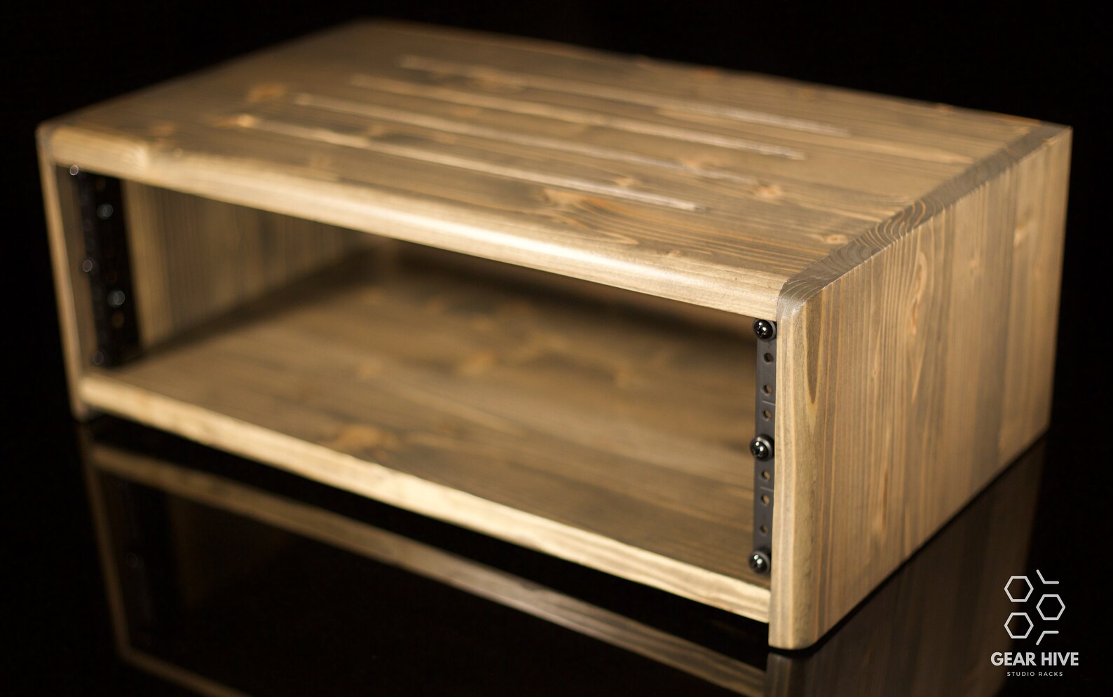 3U Studio Rack 12 Depth Solid Wood Customizable Etsy