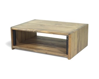 3U Solid Wood Studio Rack | 15" Depth | Handmade | Customizable