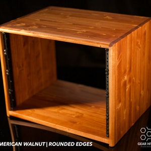 8U Studio Rack | 15&quot; Depth | Solid Wood  | Customizable