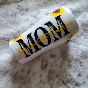 Personalisierter Sonnenblumenbecher