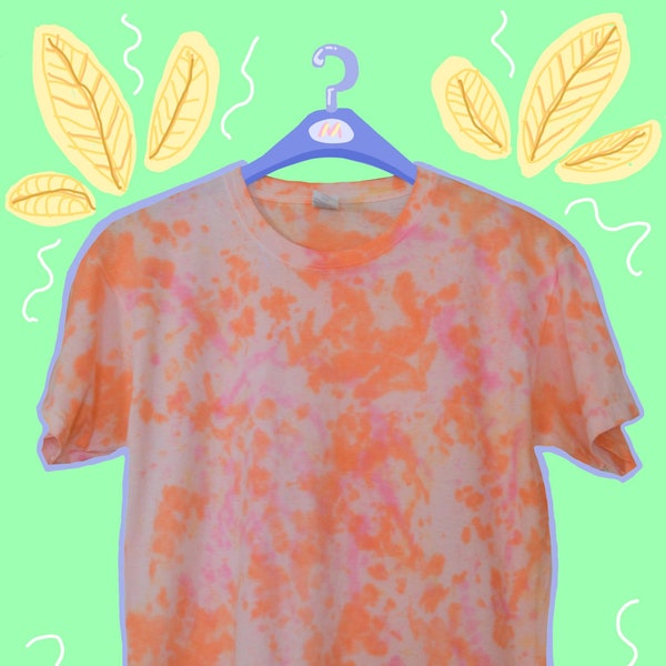 Tie-dye bleached T-shirt (Medium, 12-14))