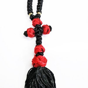 Prayer Rope 100 Knots in Black and Red Knots Color for Hand - Etsy