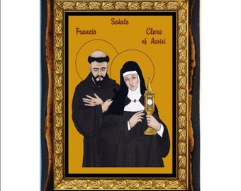Francis and Clare of Assisi - François et Claire de Assise - Francesco e Chiara di Assisi - Clara y Francisco de Asís - Franz und Klara