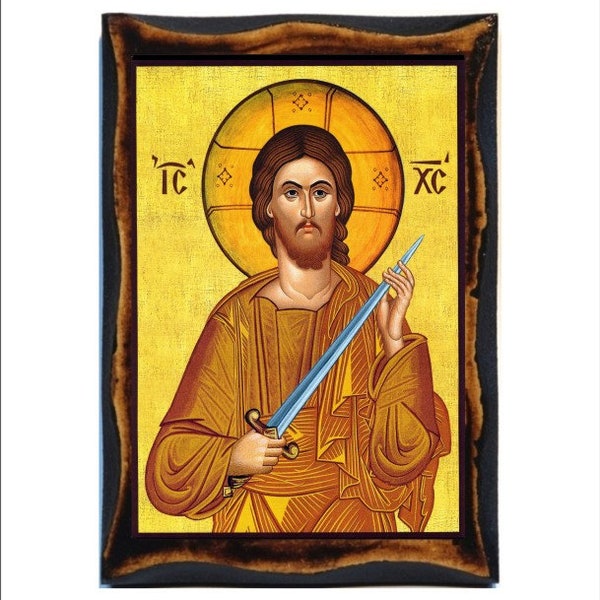 Jesus holding a sword - Christ with sword - Gesù ti regala una spada - Le Christ au glaive - La espada de Cristo - Jesus und das Schwert