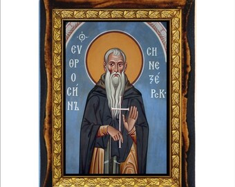 Saint Euphrosynus - Monkmartyr Euphrosynus of Blue Jay Lake, Novgorod - Santo Padre Eufrosino - Saint Euphrosynus - Saint Euphrosyne