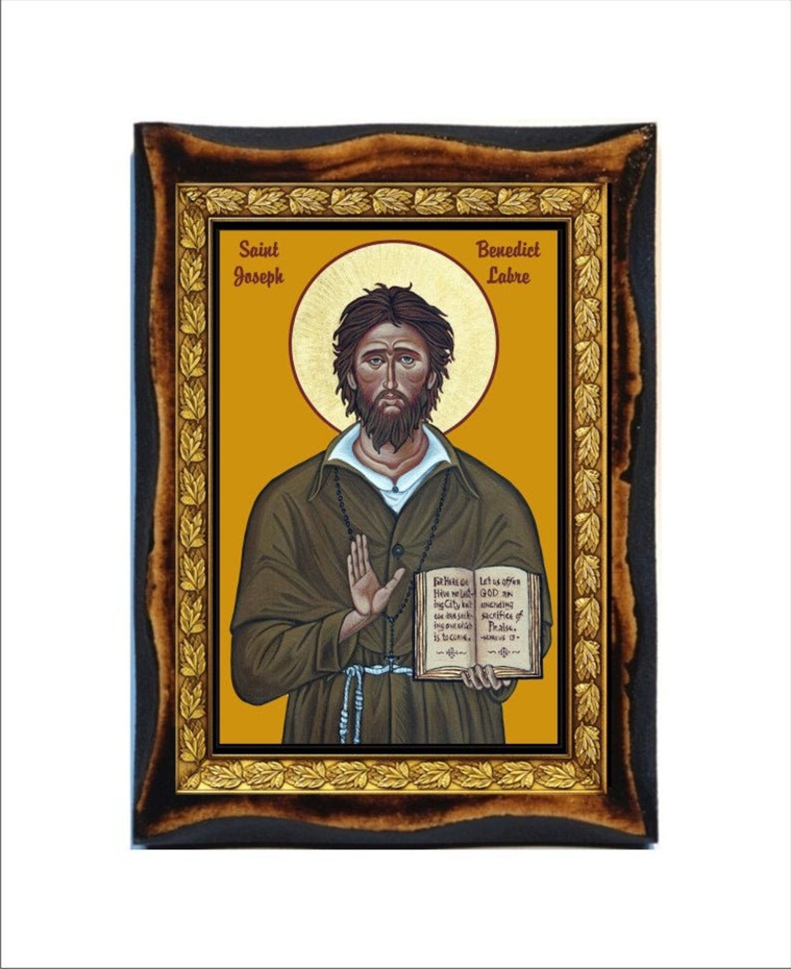 Saint Benedict Joseph Labre Benoît Labre San Benito José Etsy