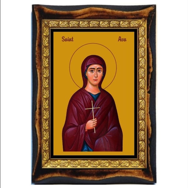 Saint Ava - Santa Ava - Sveta Ava - Saint Ava von Denain - Sainte Ava - Awa - Saint Evelyne - Saint Evelyn - Saint Evelina - Sainte Eveline