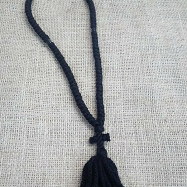 Prayer Rope 100 knots wool with Holy Myrrh - Authentic Prayer Rope from Mount Athos - Chotki - Komboskini - Good Luck - Cordon de oracion