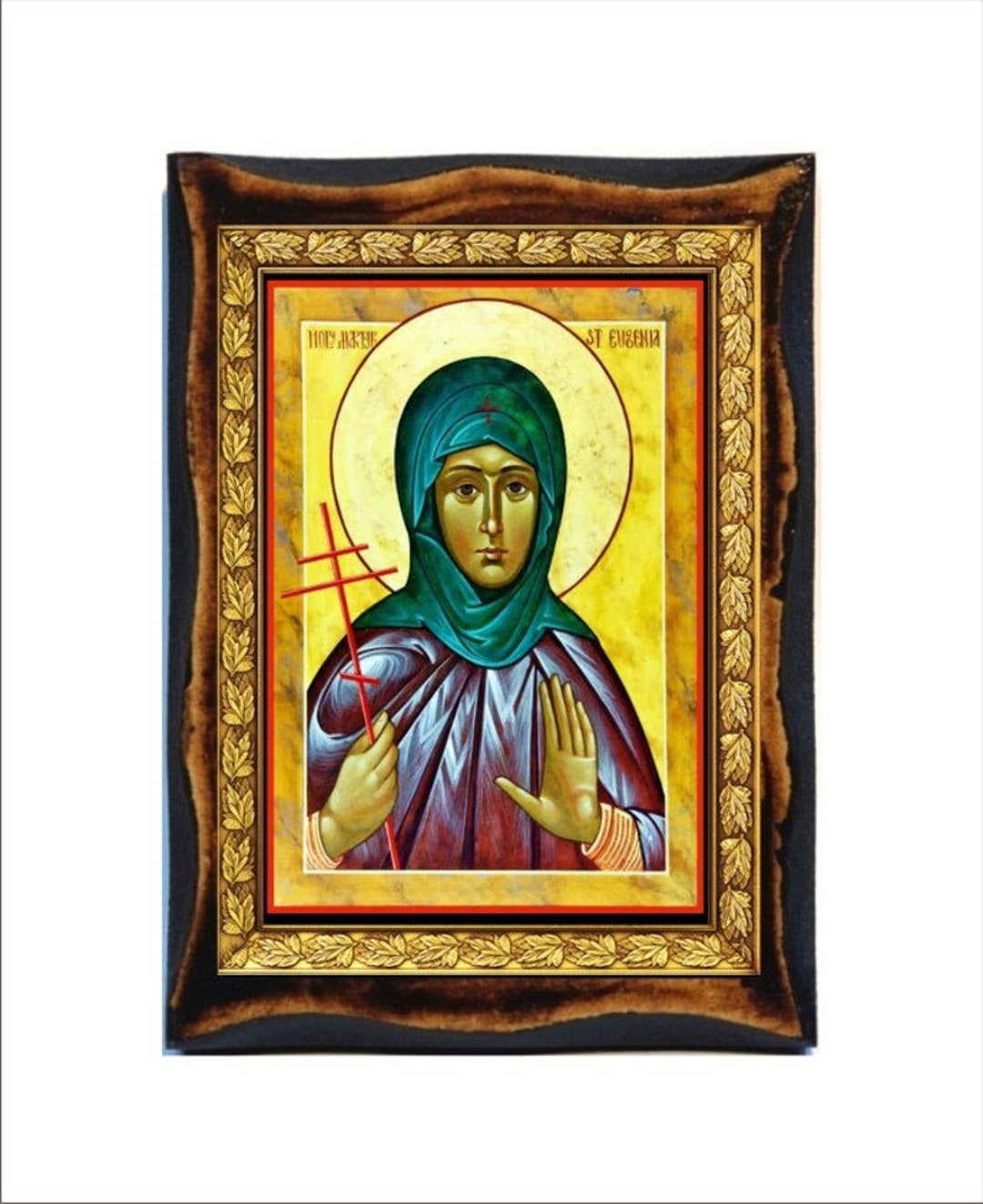 Saint Eugenia of Rome Saint Eugenia Eugenia Von Rom Etsy UK