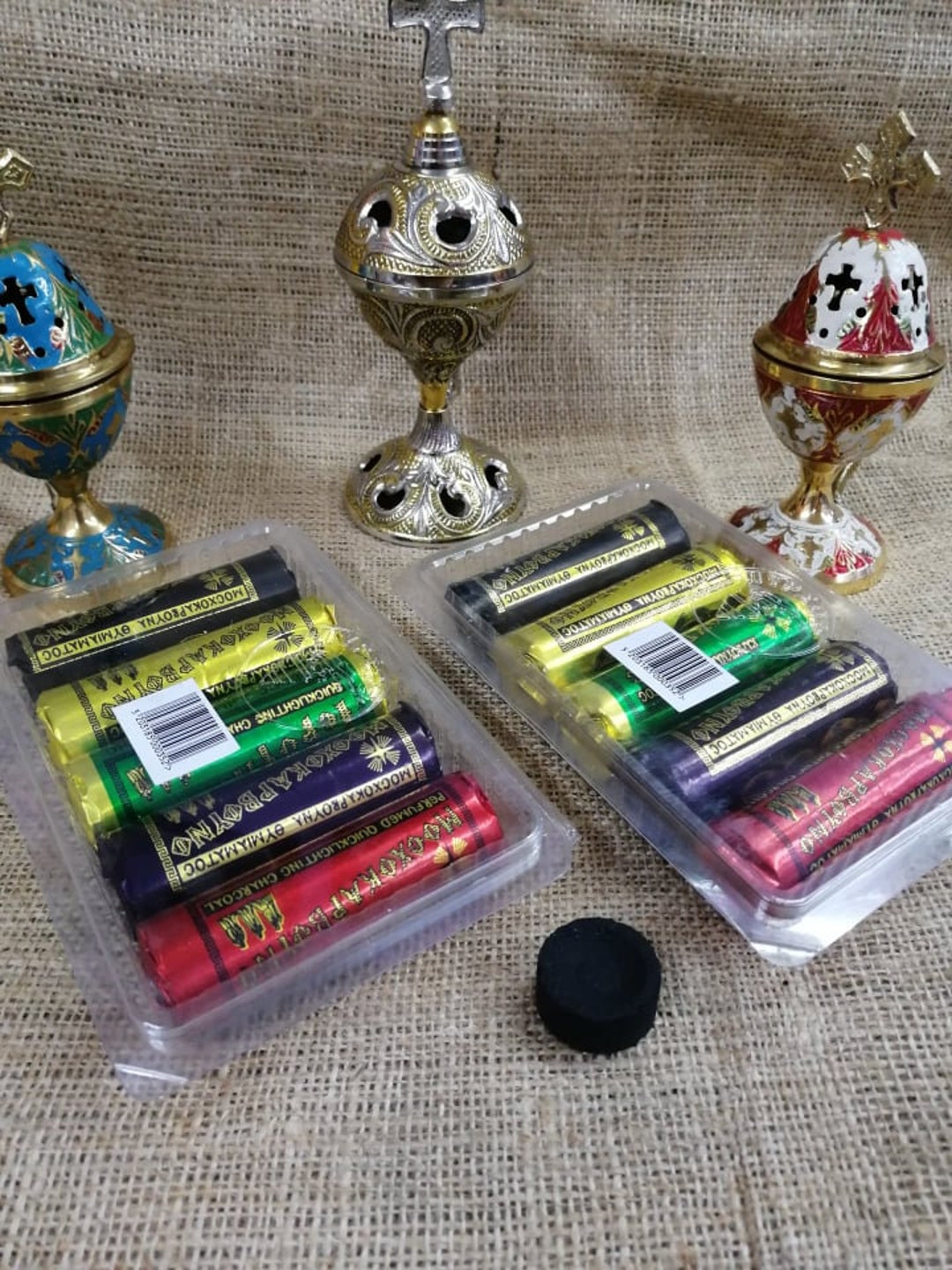 Aromatic Charcoal Burning Discs for Incense 5 Different Perfume