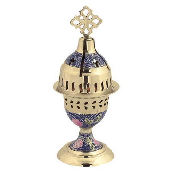 Oil Candle with enamel coating in purple color - Standing Oil Lamps - Table Oil Lamp - Oil Lamp Holders - Lámpara de aceite - Öllampe