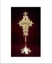 Altar Standing Brass Cross - Croix de bénédiction - Croix d'Autel - Altarkreuz - Segen Kreuz - Altar Table Gold Cross - Croce da altare 
