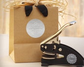 Custom Embosser Gift Box Set with Certificate- Redeemable at Three Designing Women- Personalized Wedding Embosser-Address Embosser-Monogram