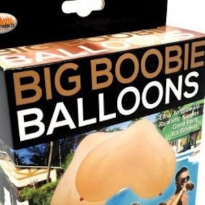 Big Boobies Balloons for Bachelor Party Decorations or Favors-Adult Party Balloons-Stag Party Decorations or Adult Birthday Party Decoration
