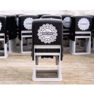 Replacement Self-Inking Address Stamp by Three Designing Women | Certificate to Customize Designer Replacement Stamp Clip-Head | Great Gift!