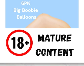 Big Boobie Balloons: Adult Party Decorations - Lesbian Pride - Bachelor (6PK)