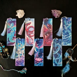 Magical Fantasy Bookmarks – Fantasy Creature Art | Gift for Book Lovers, Study & Writing Accessories