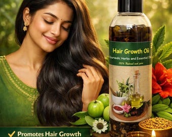 Ayurvedic Hair Growth Oil: Natural Herbs, Essential Oils for Fuller Hair