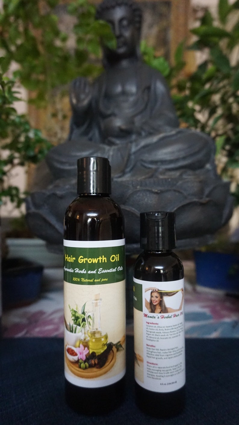 Herbal Hair Growth Oil Ayurvedic Hair Growth Oil Herbs & Etsy