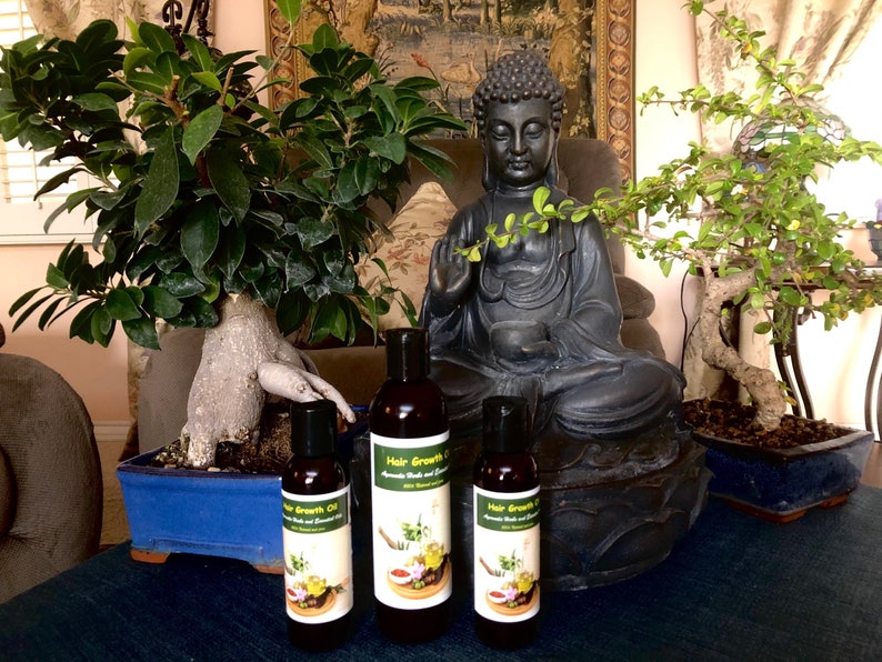 EXTRA HERBS INFUSED Ayurvedic Hair Growth Oil Ayurvedic Etsy