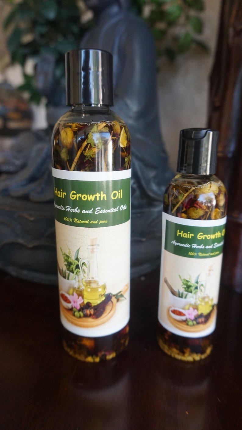 EXTRA HERBS INFUSED Ayurvedic Hair Growth Oil Ayurvedic Etsy UK