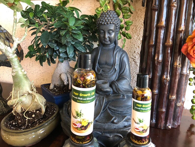 EXTRA HERBS INFUSED Ayurvedic Hair Growth Oil Ayurvedic Herbs and Essential Oils Herbal Hair